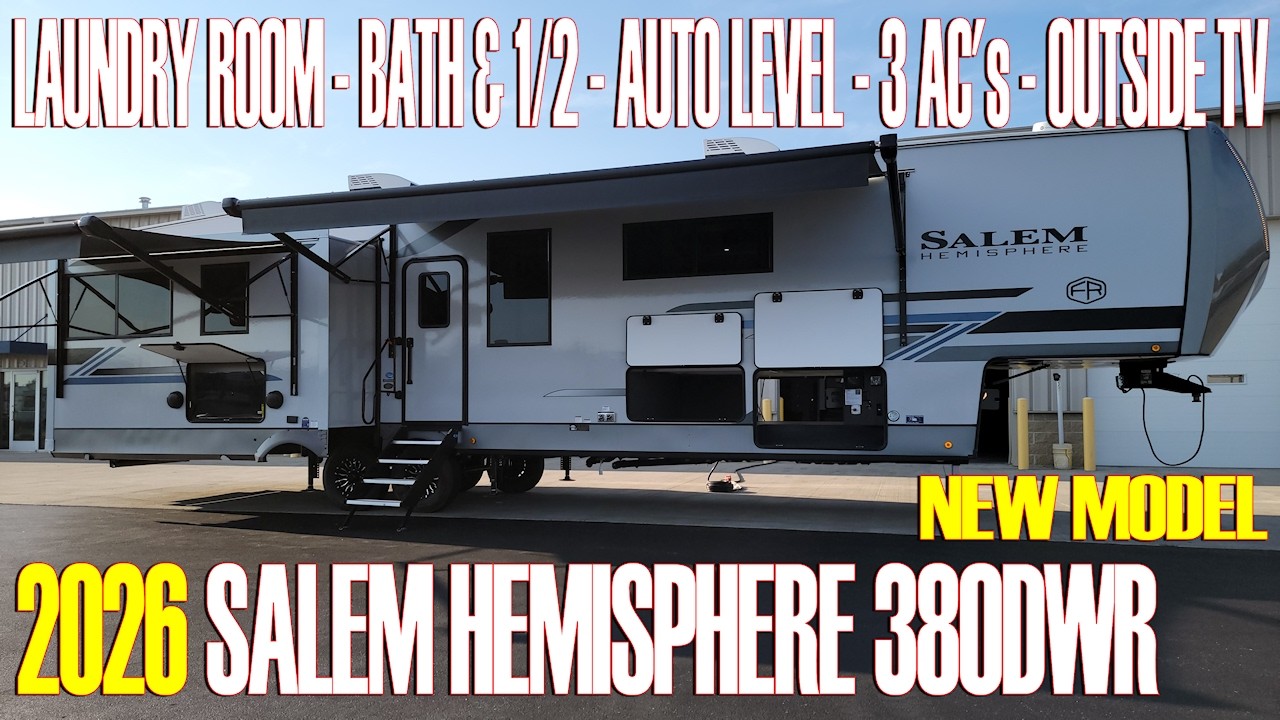 2026 Salem Hemisphere 380WDR Rear Living Fifth Wheel by Forestriver RVs at Couchs RV Nation