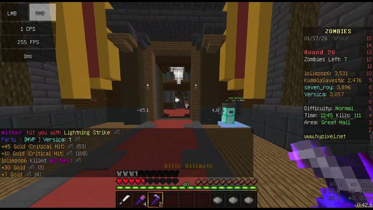 Hypixel Zombies Bad Blood Speedrun 18:17