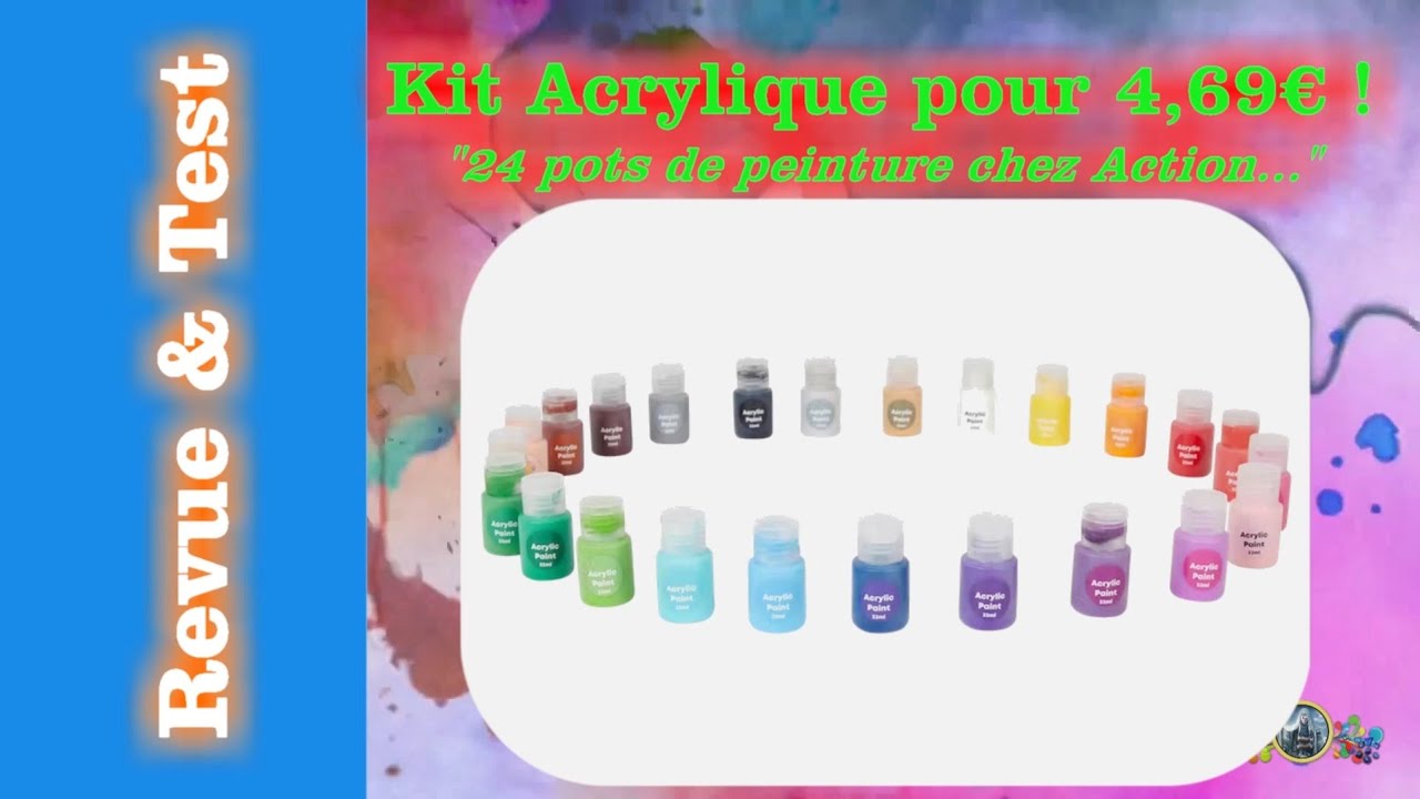 👁🔎 Revue & Test | 🎨 24 Pots Acrylique 