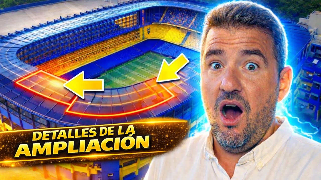 LA AMPLIACIÓN DE LA BOMBONERA, SECTOR POR SECTOR, PARA LLEVARLA A 84.500 ESPECTADORES. 