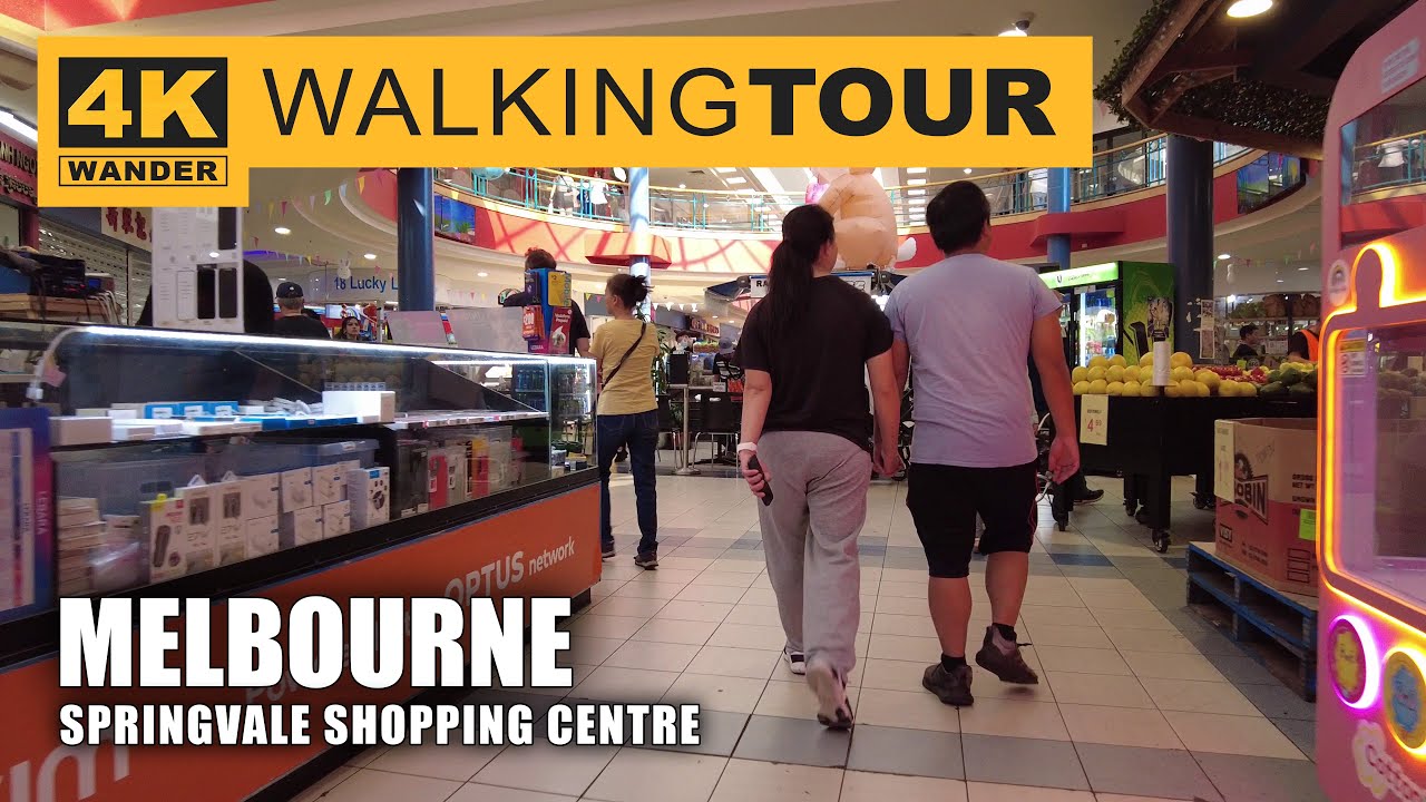 Springvale Shopping Centre Walking Tour in Melbourne, Australia (4K 60fps)