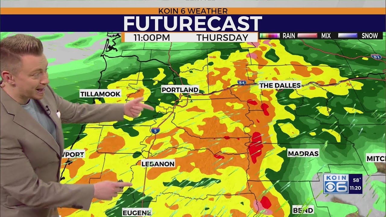 Atmospheric river intensifies over the PNW