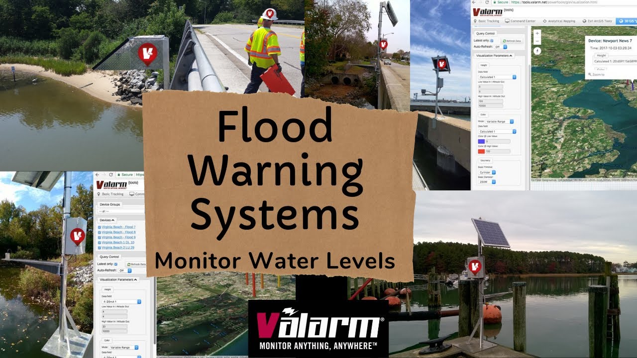 Flood Monitoring Systems, Water Level Risks, and Early Warnings with Tools.Valarm.net