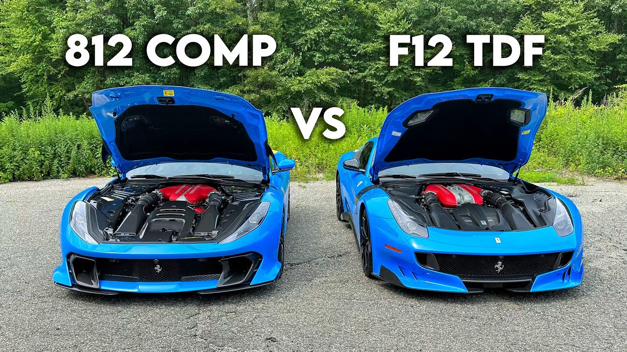 Обзор Ferrari 812 Competizione против F12 TDF (часть 2)