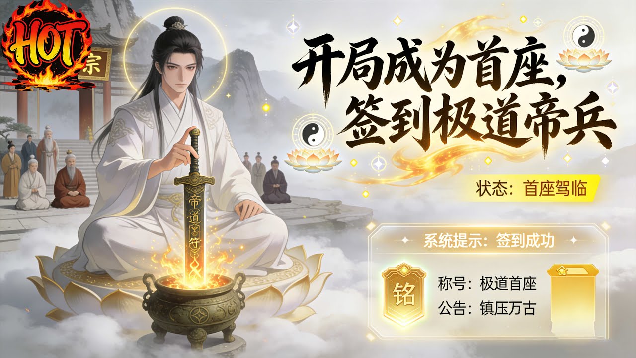 ✨【强推】《开局成为首座，签到极道帝兵》1--152集华云飞携每月签系统空降玄幻，躺平签到帝兵仙经，狂揽五大天命之子徒弟，一路砍爆日月神教、魔族造帝局#穿越 #末世 #异能 ##动态漫画# 漫野推文