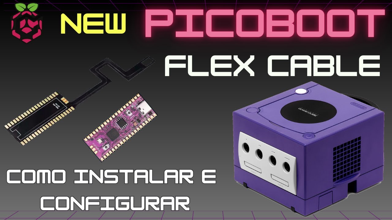 Picoboot Flex Cable  Nova instalação do modchip de desbloqueio para GAME CUBE