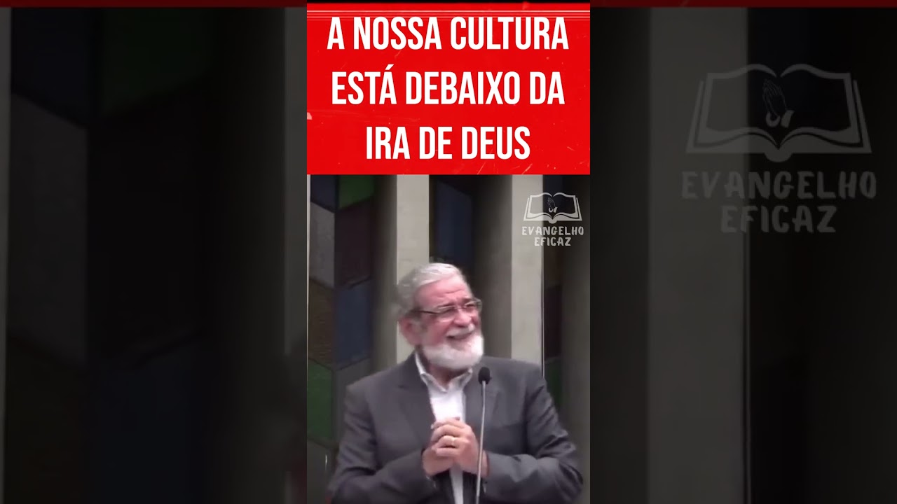 A NOSSA CULTURA EST&Aacute; DEBAIXO DA IRA DE DEUS #augustusnicodemus #palavradedeus #evangelho #reformados