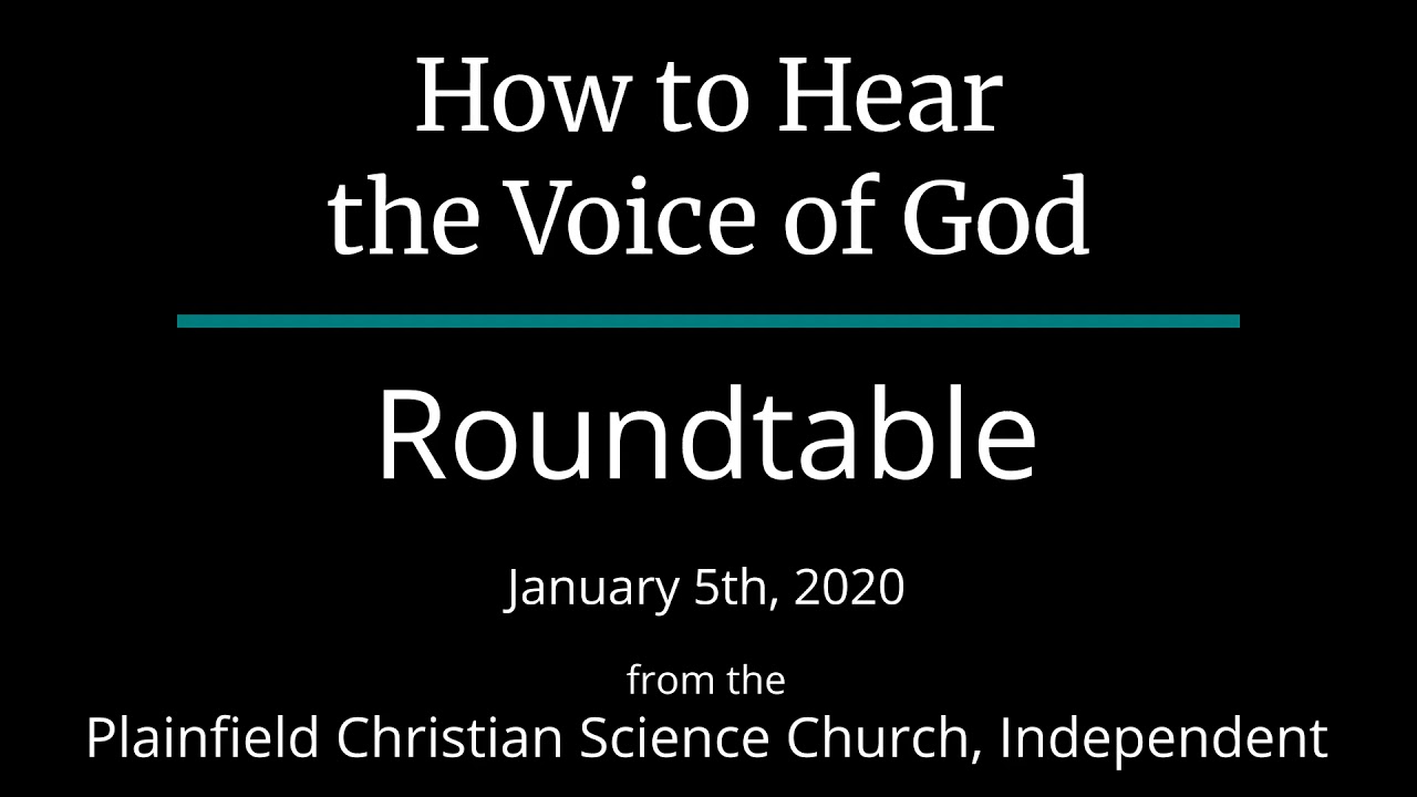 How To Hear The Voice Of God - Sunday, January 5th, 2020 Roundtable