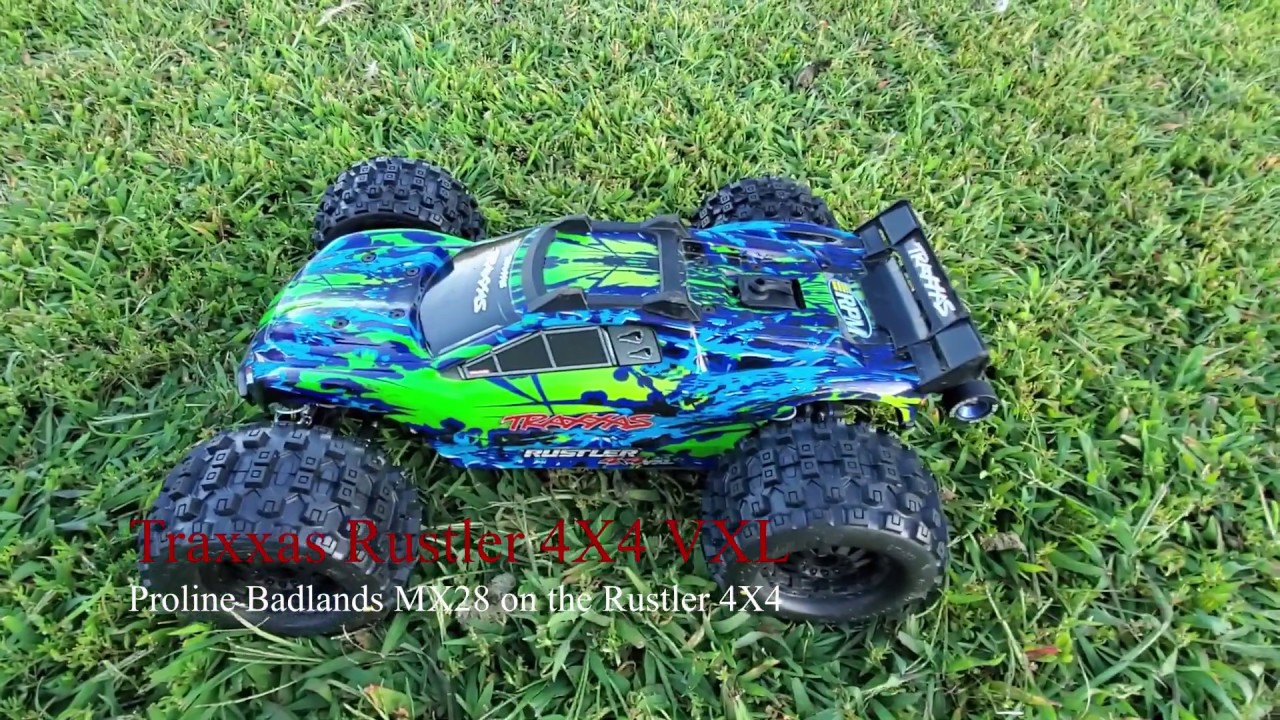 Proline Badlands MX28s на Traxxas Rustler 4X4 VXL