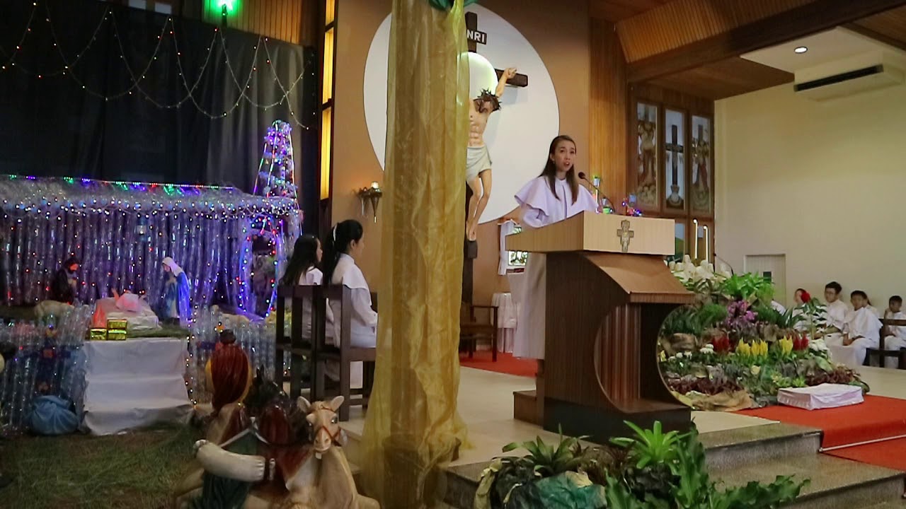 Hendaklah Langit Bersuka Cita : Mazmur Misa HR Natal Pagi Paroki Gembala Baik - 25/12/2019