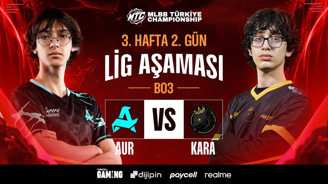 Aurora Türkiye vs Kara Esports | MTC 5. Sezon | Lig Aşaması | 3. Hafta 2. Gün | #YeniDönem #MTC
