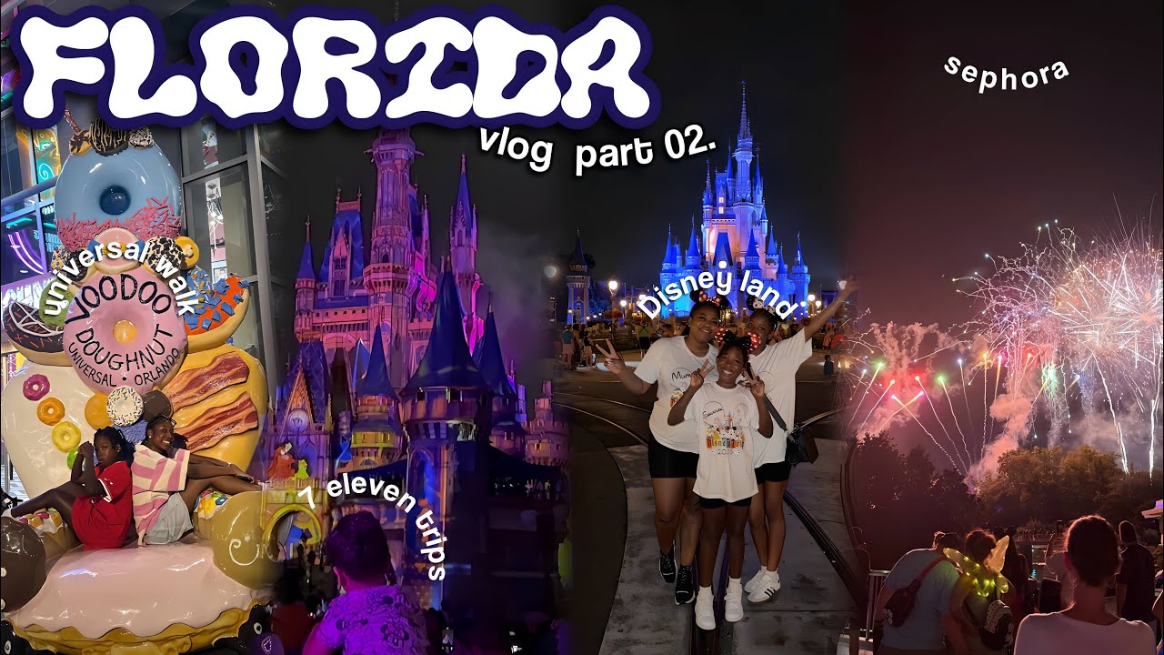 FLORIDA VLOG || part 02 ☆ || Disneyland , Universal walk , Biggest McDonald’s , Orlando 🥹.