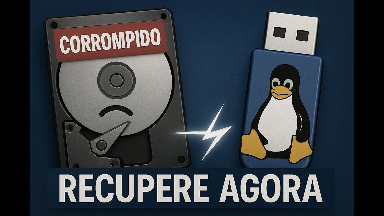 Recuperando arquivos de um HD corrompido só com Linux e um pendrive!