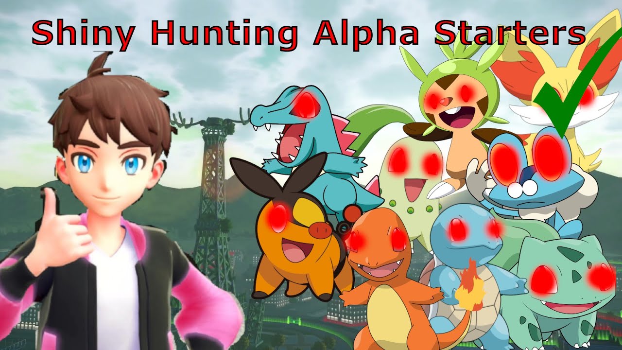 Shiny Hunting Alpha Starters - Live