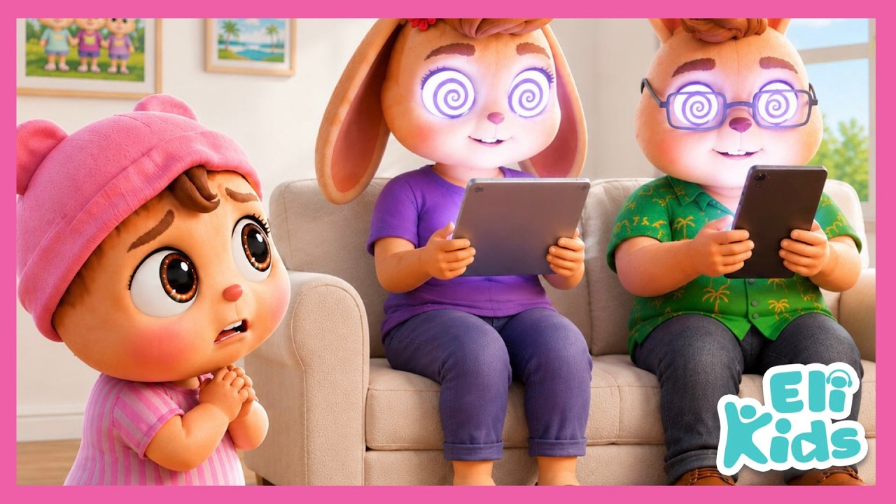 Phones Took Mom & Dad Away! Eli Kids Songs & Nursery Rhymes