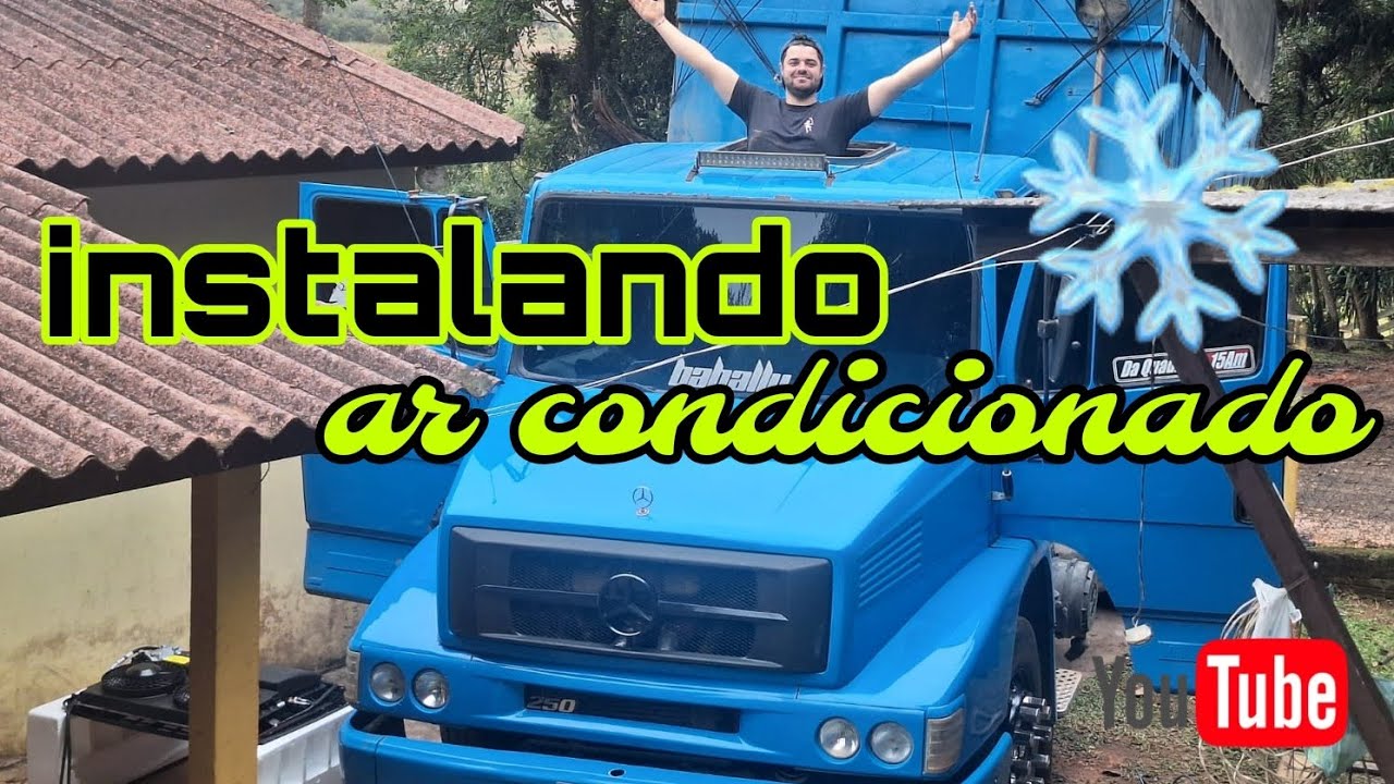 INSTALANDO AR CONDICIONADO ELETRICO NO MB 1620 EM CASA #578