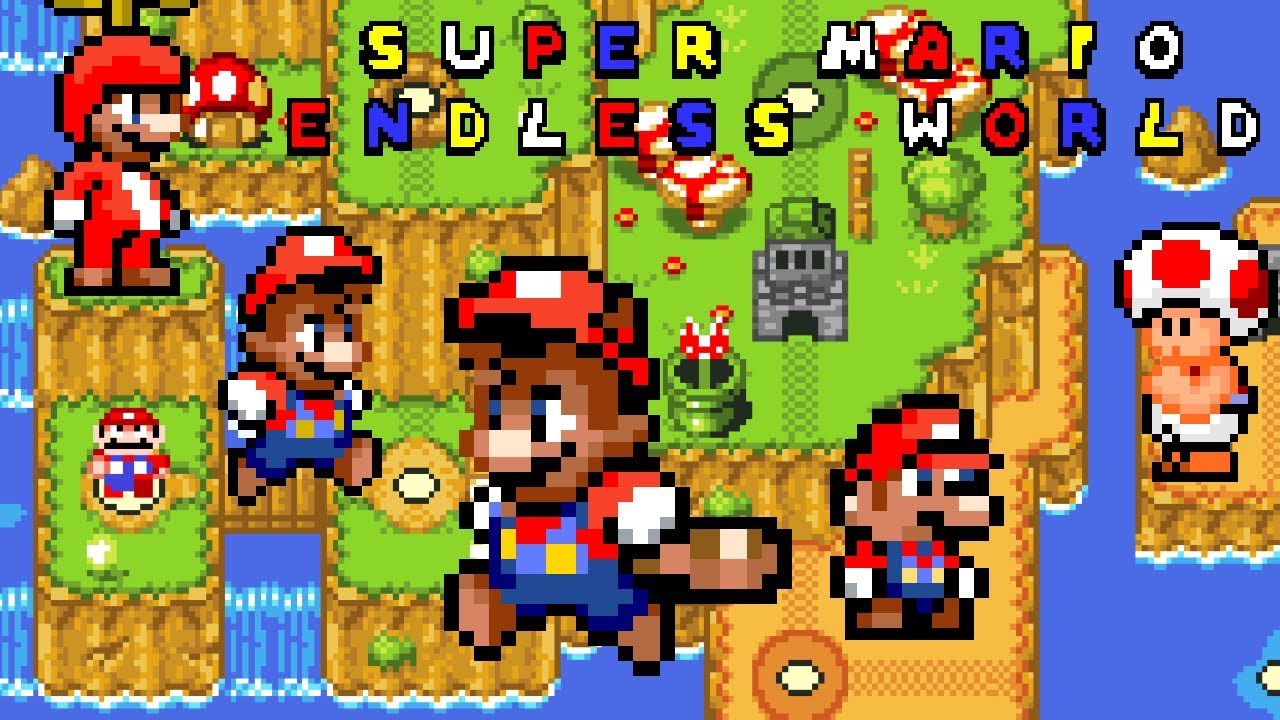 Super Mario Endless World (Restarted) • Super Mario World ROM Hack (Longplay/Playthrough)