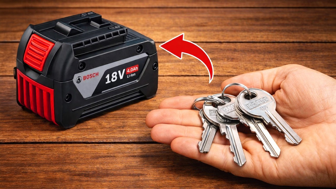 🔋Больше никогда не покупайте аккумуляторы для дрелей! Используйте ключ и посмотрите, что произойд...