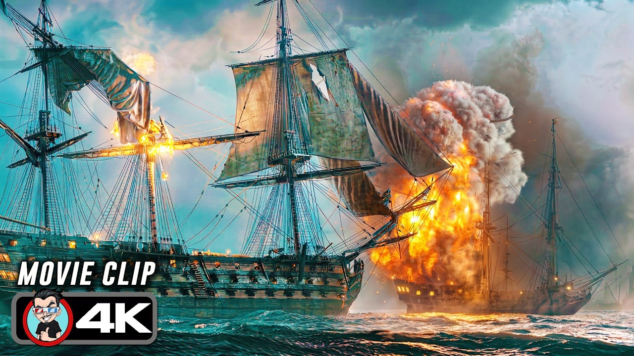 Anglo-Spanish Fleet Vs French Navy Battle Scene | NAPOLEON (2023) Movie CLIP 4K