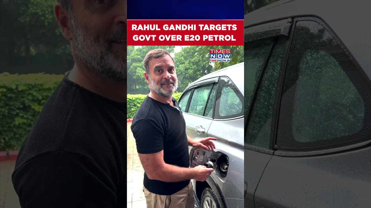 Leader Of Opposition Rahul Gandhi Targets Government Over E20 Petrol #shorts
