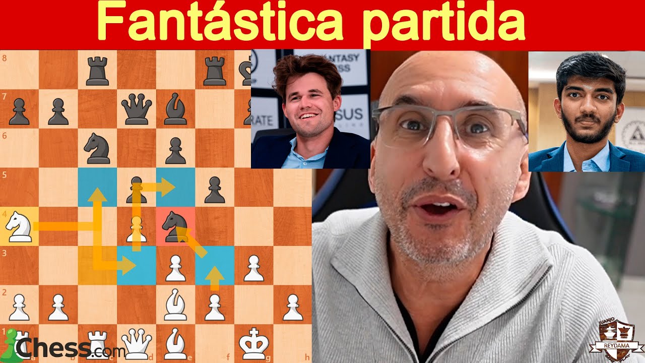 Brutal partida! Magnus  Carlsen Vs Gukesh | Clutch Chess 2025 (Ronda 7)