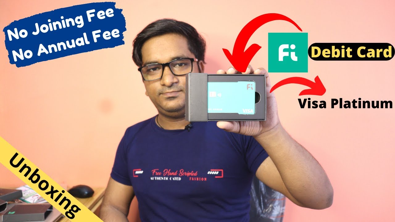 Fi Money Zero Balance Savings Account Debit Card Unboxing | Fi Money Free Visa Platinum Debit Card