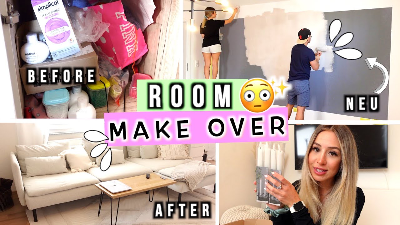 ROOM MAKE OVER mit krasser Veränderung! 😍❤️‍🔥 aesthetic Room Transformation - Cali Kessy