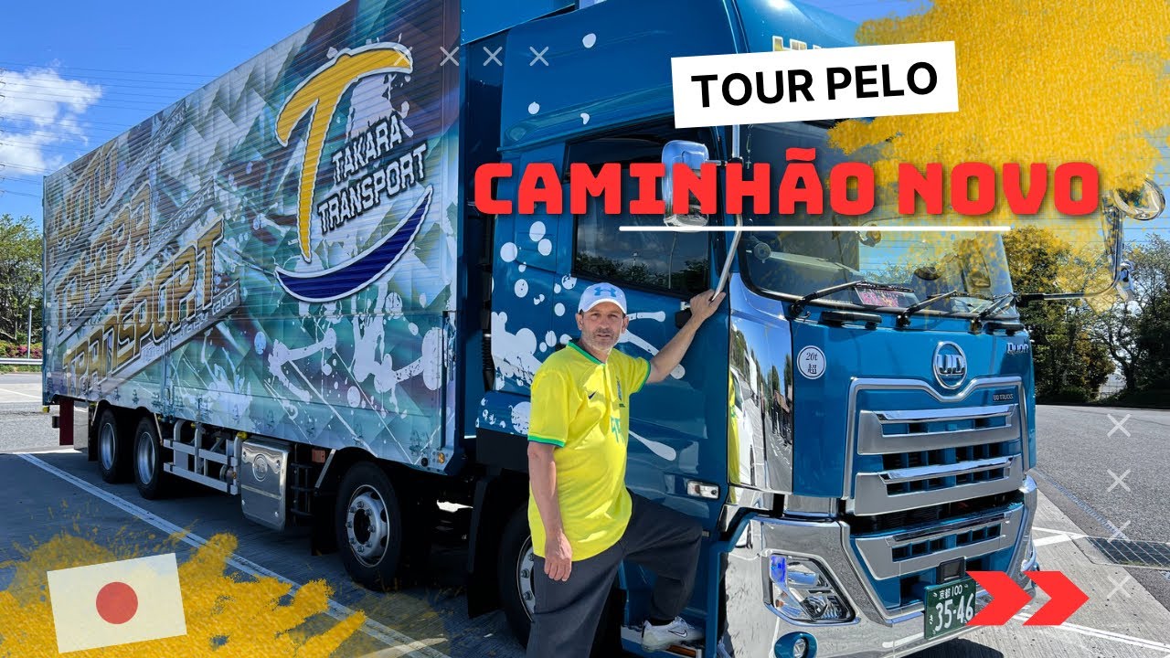 Peguei um caminhão Novo aqui no Japão (tour completo)