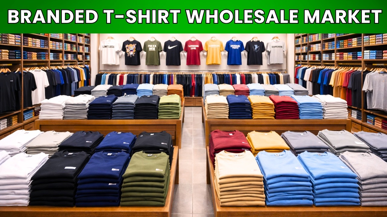 Branded T-Shirt Wholesale Market Delhi 🔥 | Original Surplus T-Shirts Tank Road Delhi