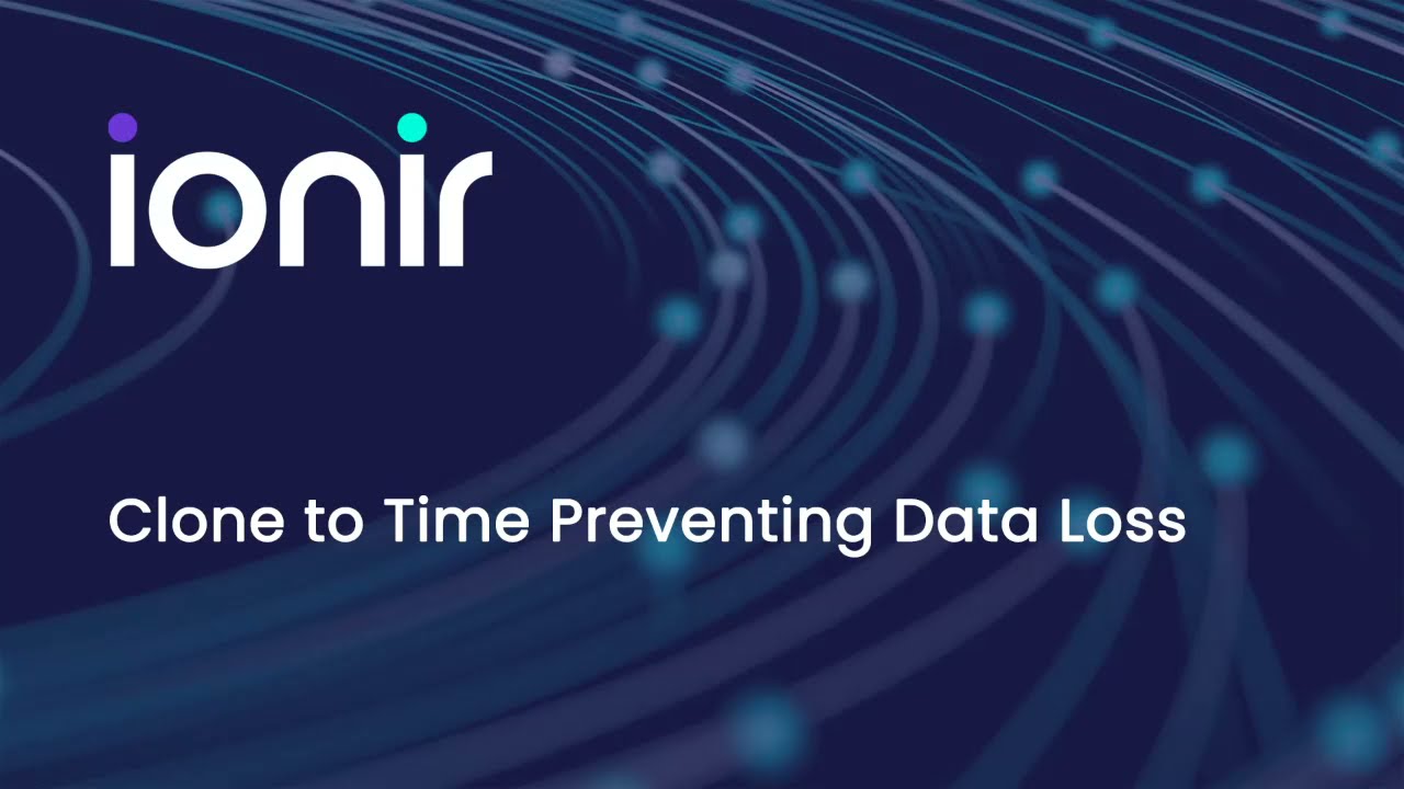 Demo: Clone to Time Preventing Data Loss