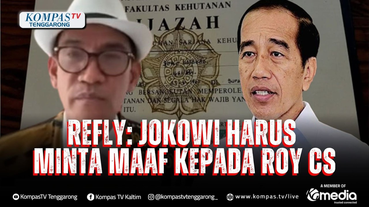 Alasan Refly Harun Nilai Jokowi Wajib Minta Maaf dalam Polemik Ijazah