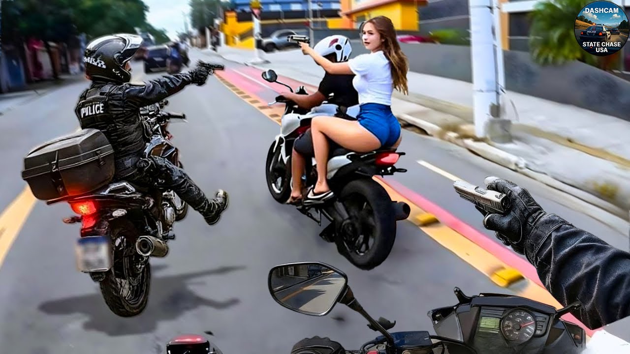 Wildest High-Speed Police Motorcycle Chases Caught on Dashcam! You Wouldn't Believe if Not Filmed #1