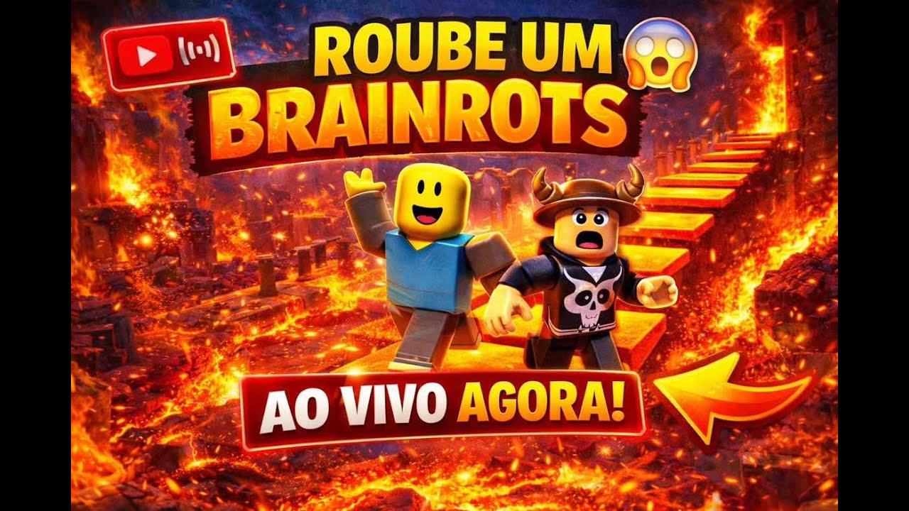 LIVE INSANA  no Roube um Brainrots! Vem jogar comigo