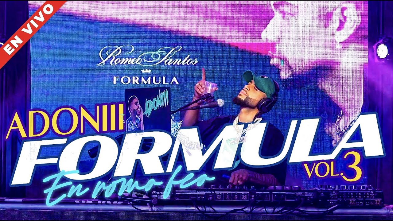 LA FORMULA VOL 3 MIX EN ROMO FEO🥃 EN VIVO 🔴 DJ ADONI ( BACHATA MIX )