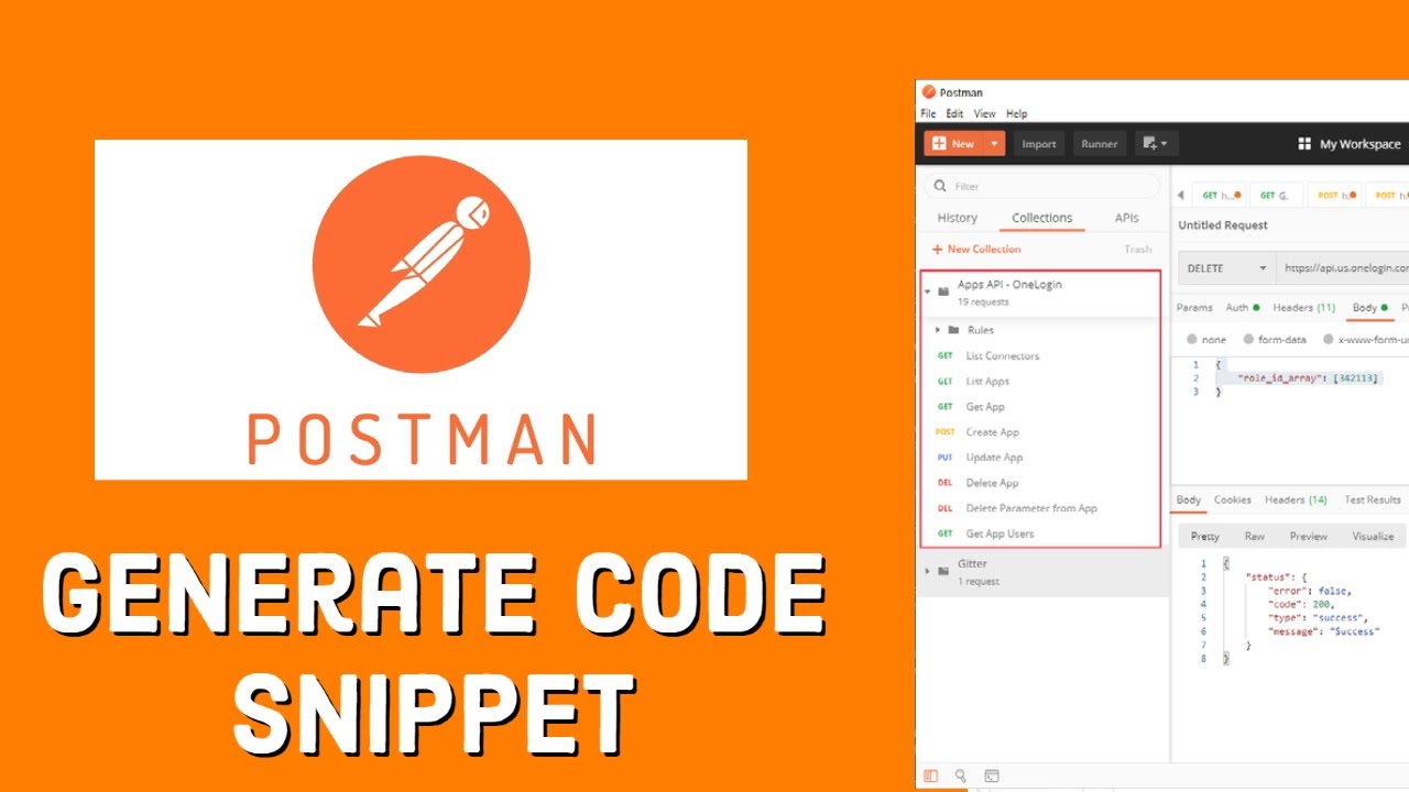 How to Generate Java (Or Any Other) Code Snippet For Orchestrator APIs Using Postman