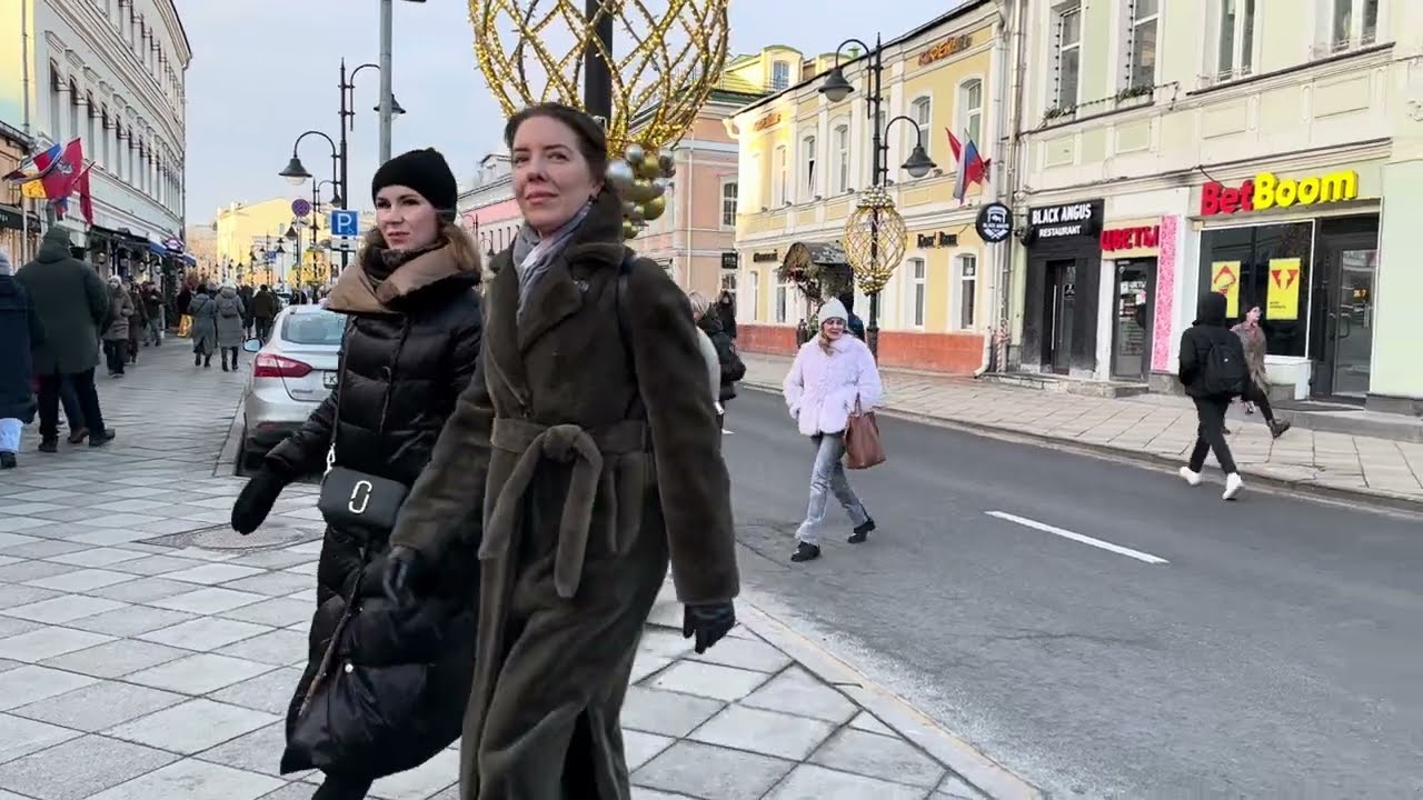 🔥 Russia Moscow 8 March Vibes | Walking Tour | Moscow Evening walk 🔥