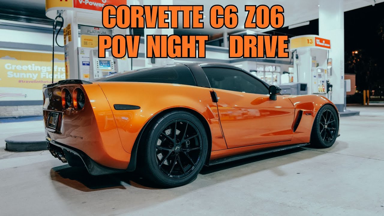 3 AM POV IN MY CORVETTE C6 Z06 - HIGHWAY RUN