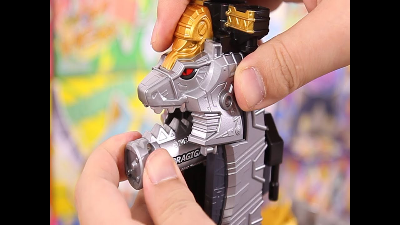 Unboxing PowerRangers Dinoforce Bragi-Oh King, how to change to Robot  (공룡 및 로봇 변신방법)