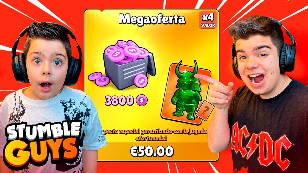LE COMPRO LA MEGA OFERTA A MI HERMANO Y LE TOCAN 2 ESPECIALES!!! || STUMBLE GUYS