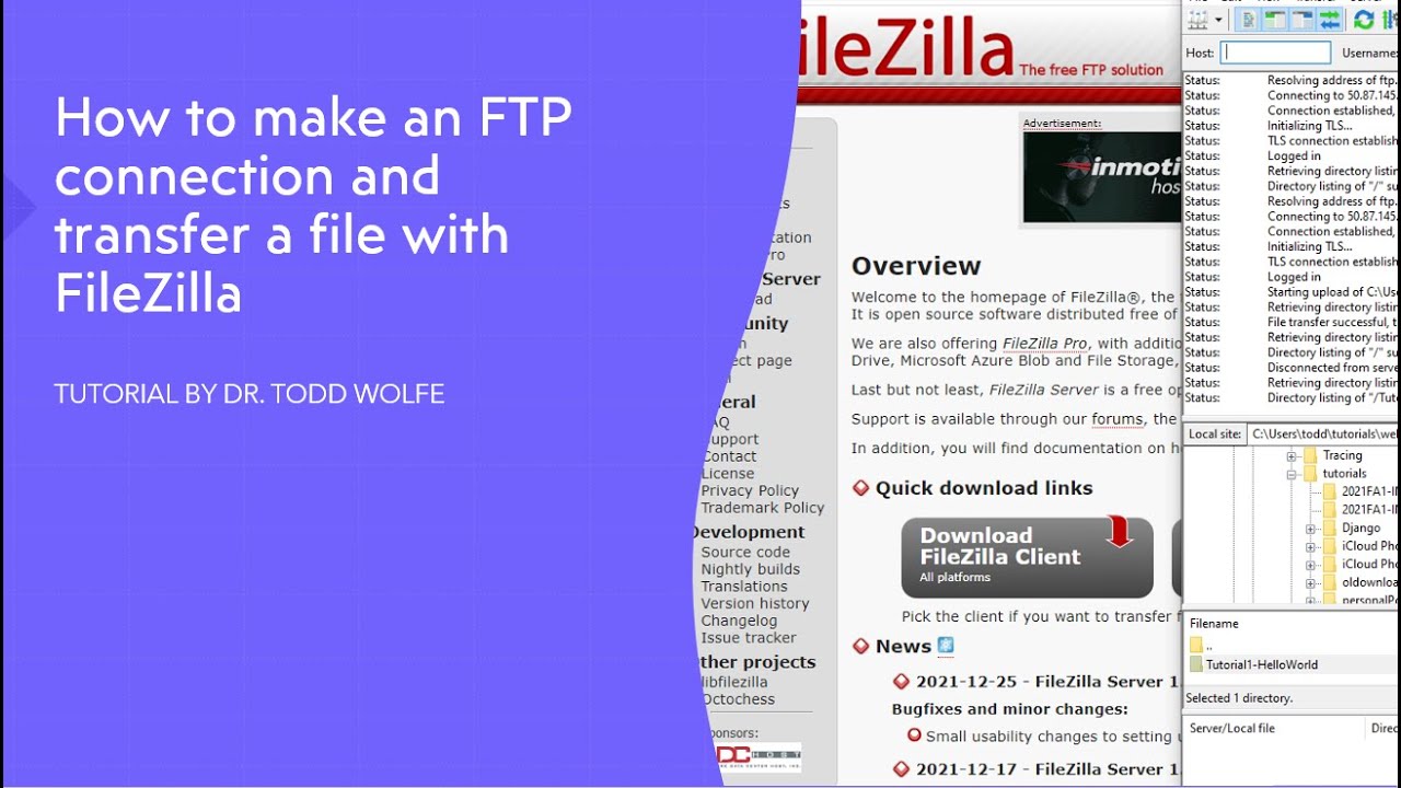 Учебное пособие по FileZilla: как подключиться к FTP и передать файлы на веб-сервер
