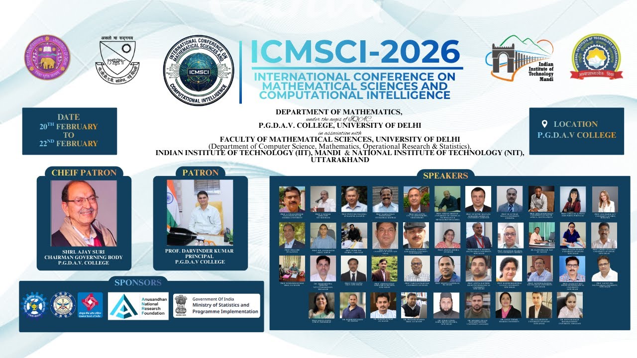Invited Talk by Dr. Carla M. A. Pinto and Prof. Pitam Singh