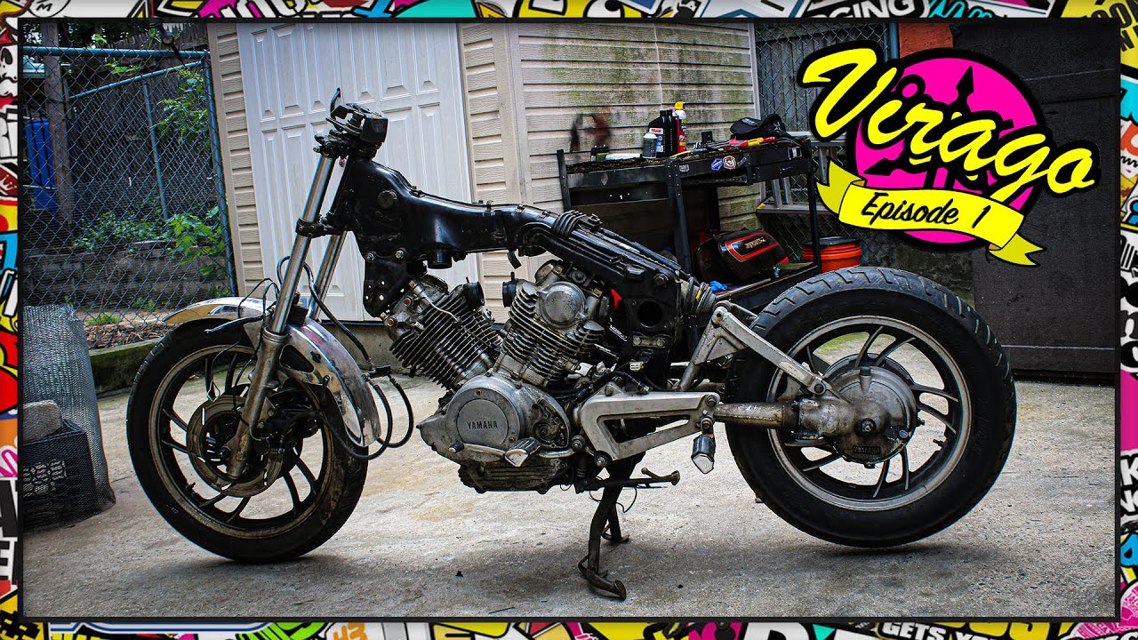 [Ep 01] Yamaha Virago XV920 Cafe Racer Project - Introduction - Teardown
