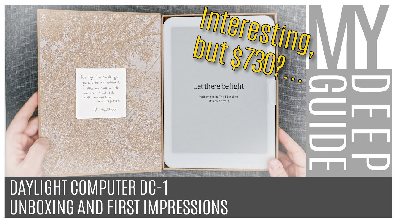 Daylight Computer DC-1: Unboxing and First Impressions of a Monochromatic (T?)RLCD Android 13 Tablet