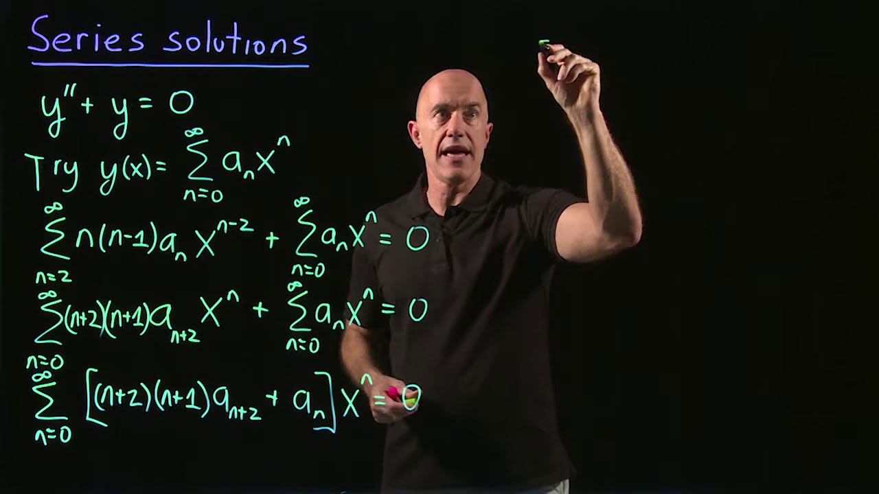 Series solution of a differential equation | Lecture 36 | Differential Equations for Engineers