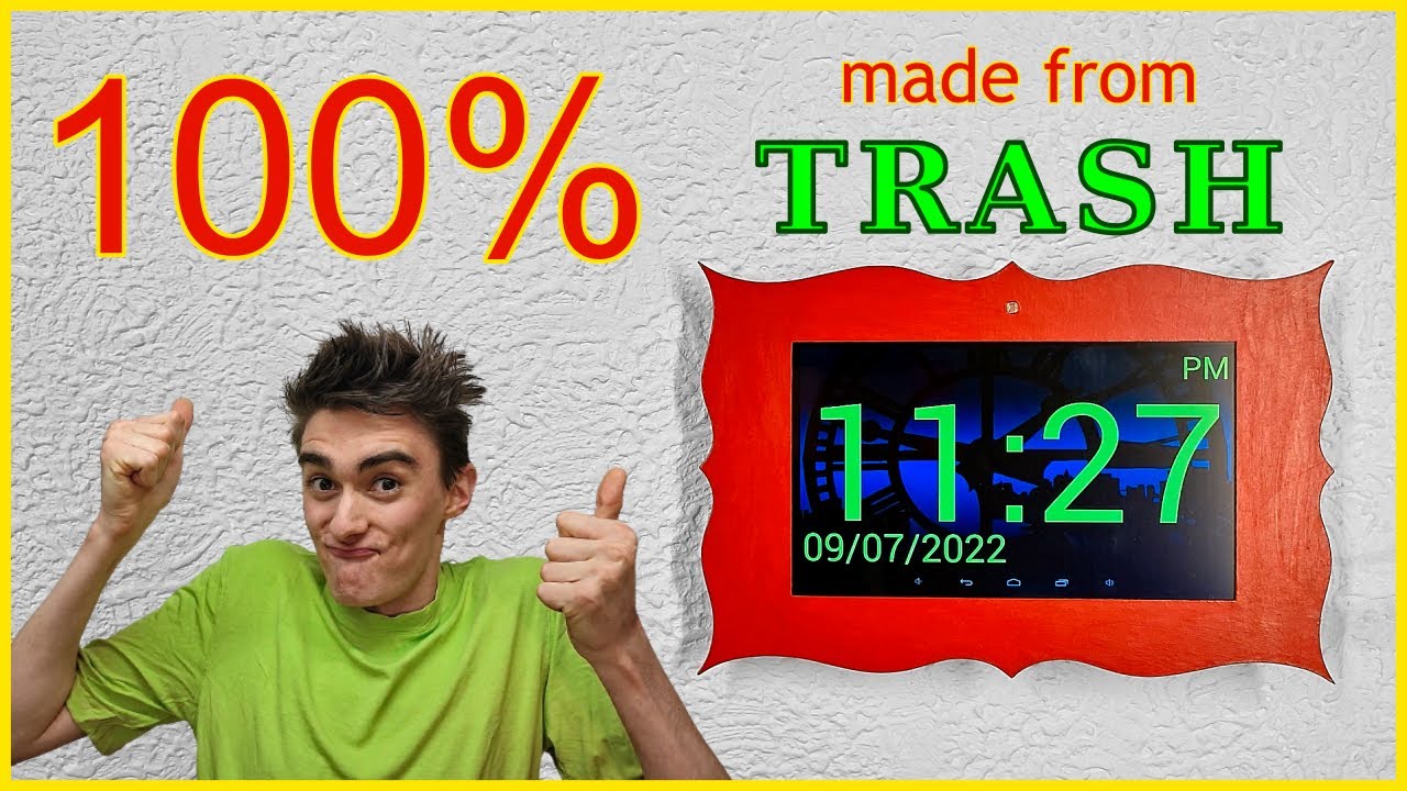 I built world's most overkill digital wall clock for $0.00