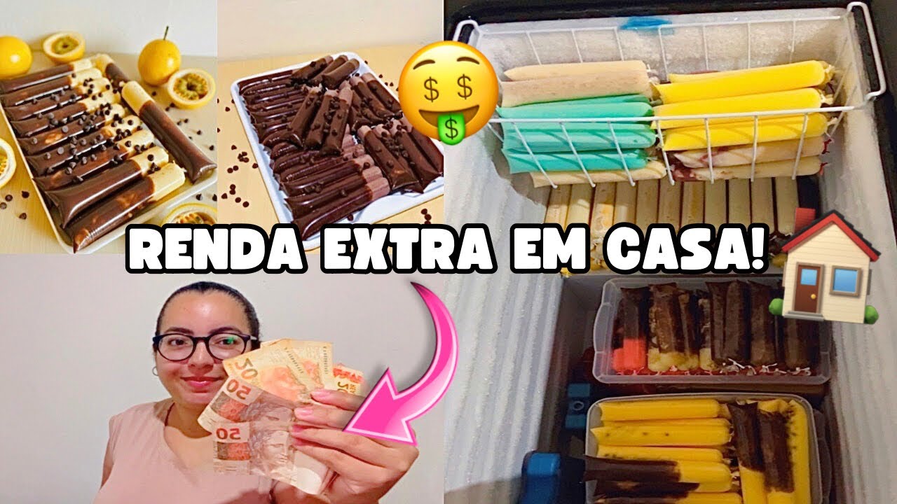 💥 COMO GANHAR DINHEIRO SEM SAIR DE CASA! RENDA EXTRA COM GELADINHO🏠