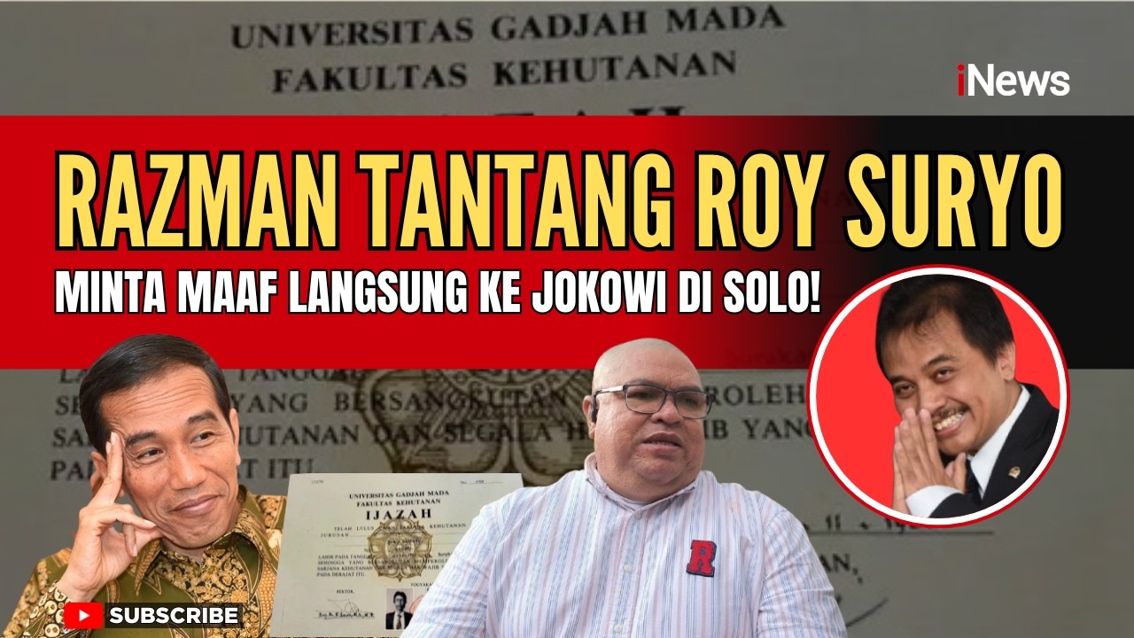 Keras! Razman Ke Roy Suryo: Jangan Lari dari Sidang, Datang ke Solo! Minta Maaf Ke Jokowi