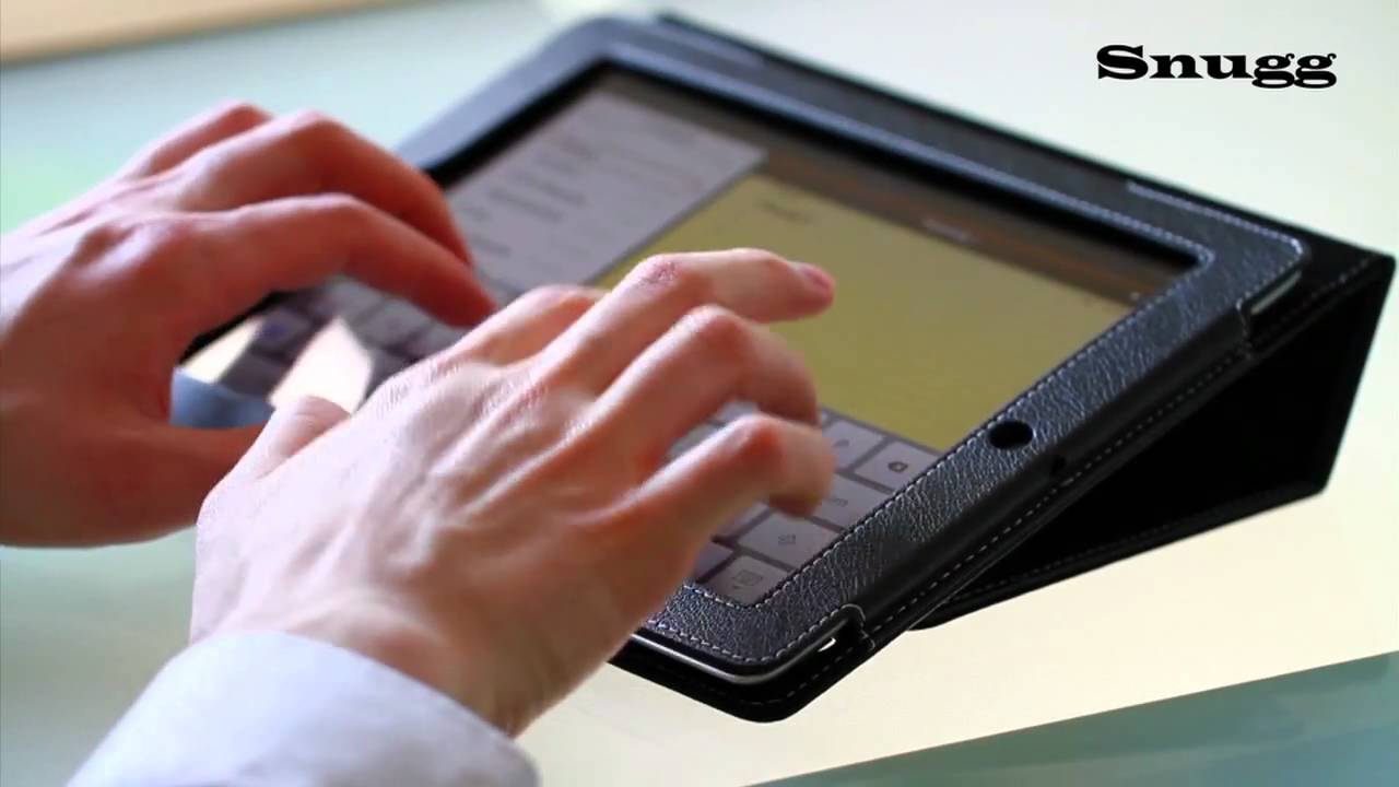 Snugg iPad 2 Case, with Flipstand and Smart Cover Function for the Apple iPad 2, black