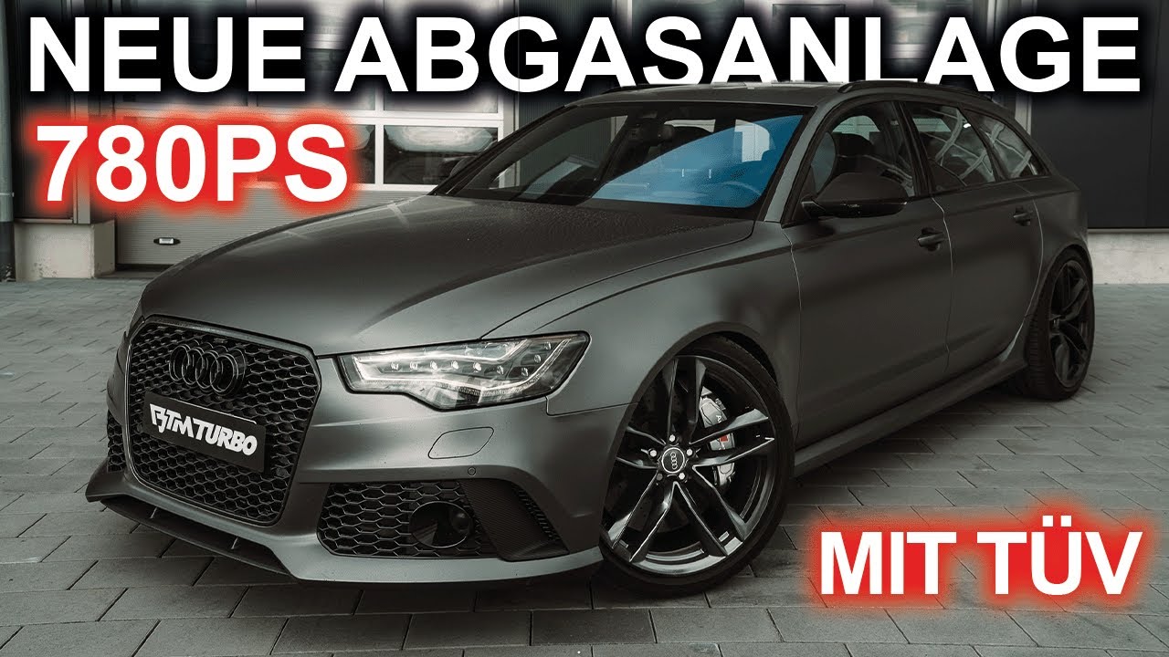 780PS Audi RS6 C7 mit TÜV + NEUE BTM Abgasanlage - ECE Zulassung - Sound - Drive by - BTM Turbo