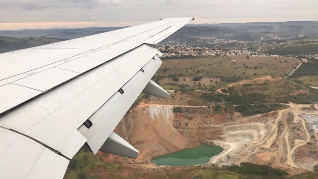 Boeing 737 GOL Pouso em Belo Horizonte Confins